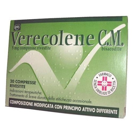 Perrigo Italia Verecolene C.m. 5 Mg Compresse Rivestite Bisacodile