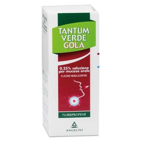 Angelini Tantum Verde Gola 250mg/100ml Spray Per Mucosa Orale, Soluzione Flurbiprofene