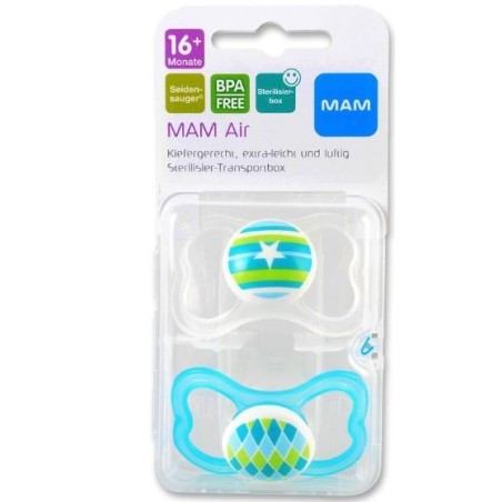 Bamed Baby Italia Mam Air Succhietto 16+ Silicone Confezione Doppia