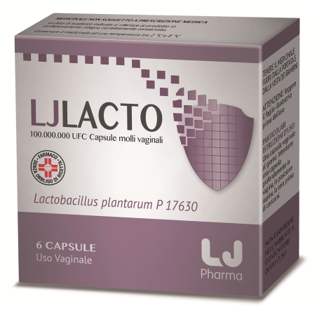 Farmitalia - Soc. Unipers. Ljlacto 100.000.000 Ufc Capsule Molli Vaginali Lactobacillus Plantarum P 17630