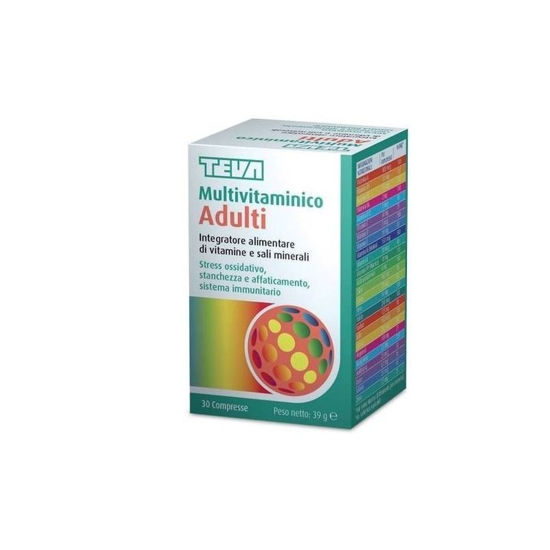 Teva Italia Multivitaminico Adulti Teva 30 Compresse 30 G