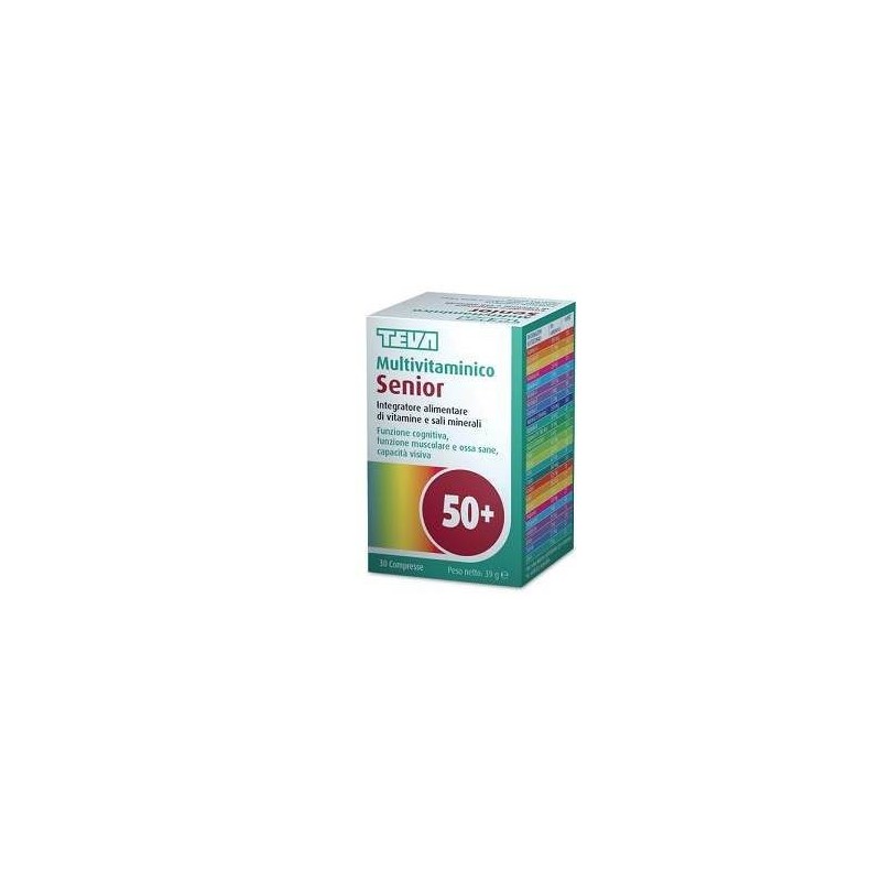 Teva Italia Multivitaminico Senior Teva 30 Compresse 39 G