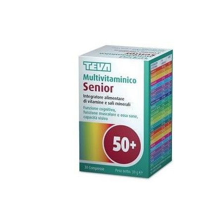 Teva Italia Multivitaminico Senior Teva 30 Compresse 39 G