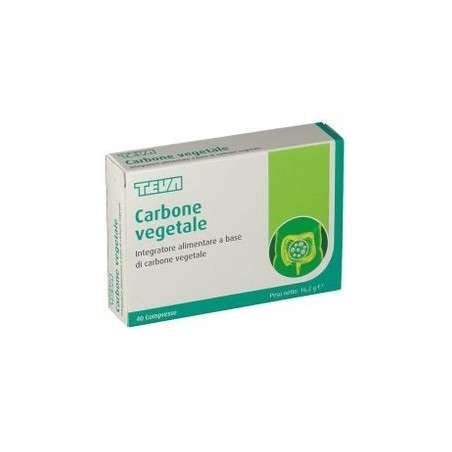 Teva Italia Carbone Vegetale Teva 40 Compresse 16,2 G