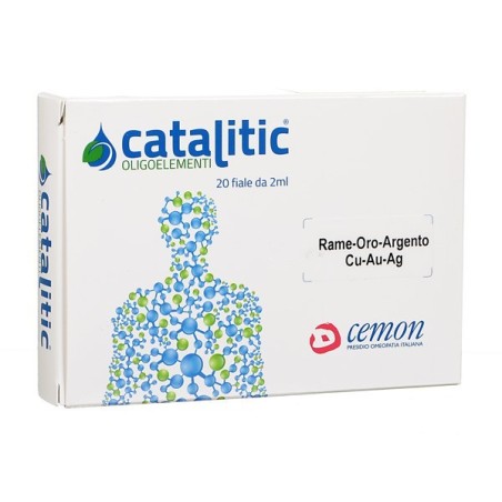 Cemon Catalitic Oligoelementi Rame Oro Argento Cu-au-ag 20 Ampolle