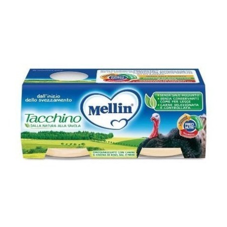 Danone Nutricia Soc. Ben. Mellin Omogeneizzato Tacchino 2 X 80 G