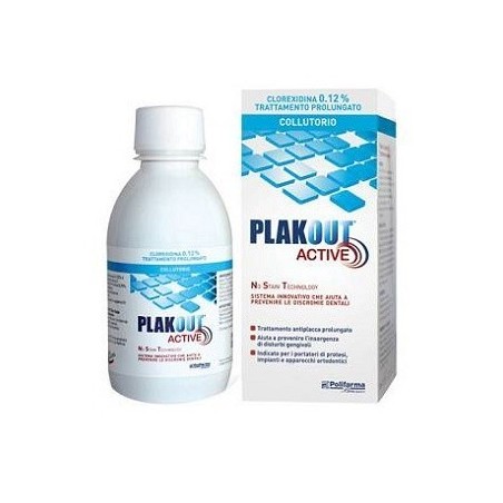 Polifarma Benessere Emoform Plak Out Active Clorexidina 0,20% Collutorio 200 Ml