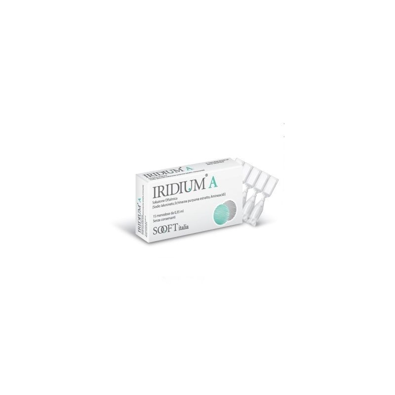 Fidia Farmaceutici Iridium A Monodose Gocce Oculari 15 Flaconcini 0,35 Ml