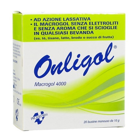 Alfasigma Onligol Macrogol 4000 20 Bustine 10 G Senza Zucchero