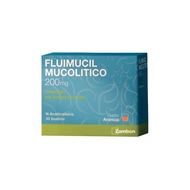 Zambon Italia Fluimucil Mucolitico 200 Mg Granulato Per Soluzione Orale N-acetilcisteina