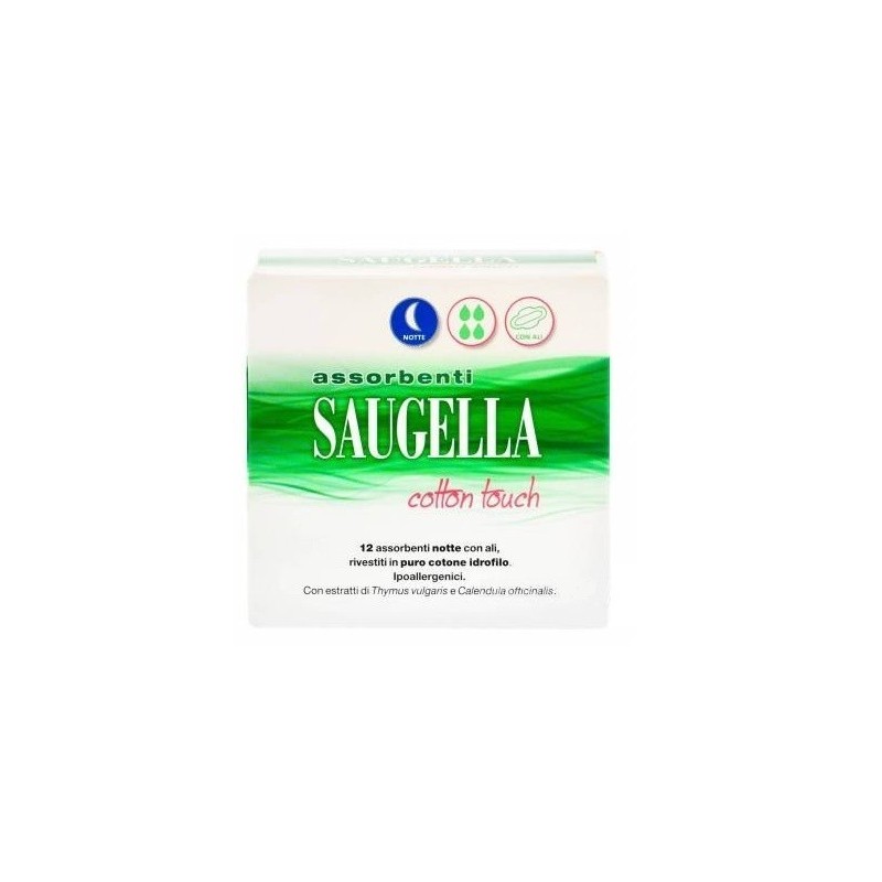 Meda Pharma Saugella Cotton Touch Assorbenti Notte 12 Pezzi