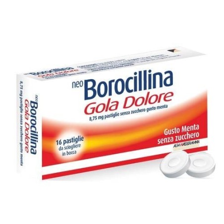 Neo Borocillina Gola Dolore 8,75 Mg Pastiglie Senza Zucchero Gusto Menta