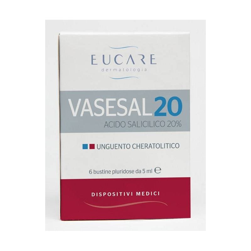 Eucare Vasesal 20 6 Bustine Pluridose Da 5 Ml Unguento Cheratolitico