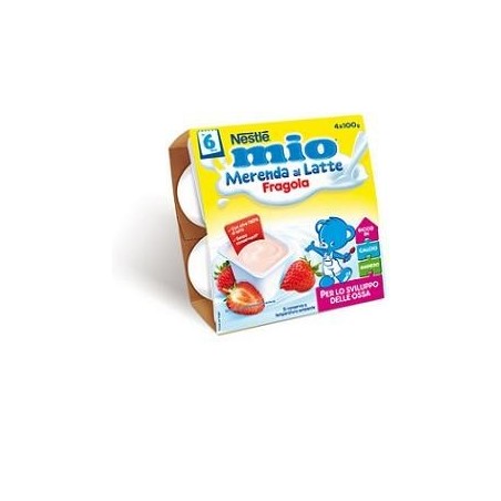 Nestle' Italiana Mio Merenda Fragola 4 X 100 G