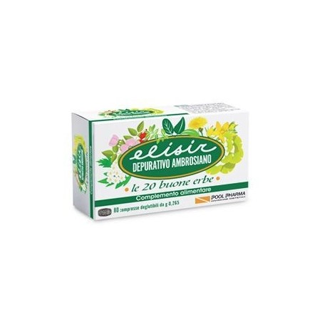 Pool Pharma Elisir Depurativo Ambrosiano 80 Compresse 21,20 G