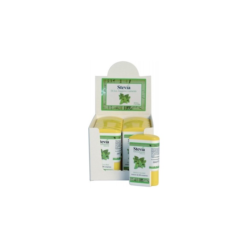 Biotobio Stevia Edulcorante 200 Compresse Display Contenente 14 Dispenser