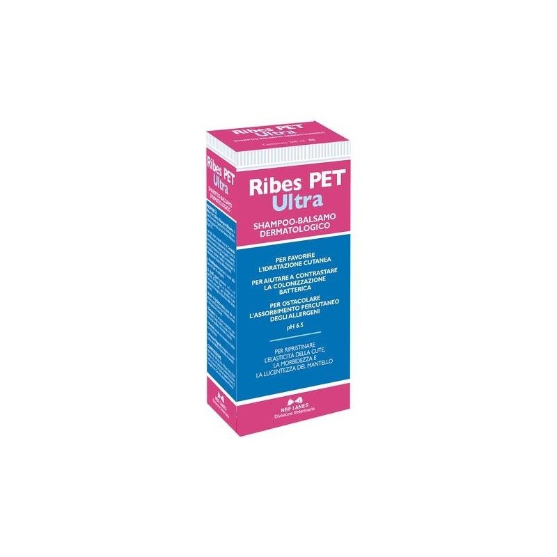 N. B. F. Lanes Ribes Pet Ultra Shampoo Dermatologico Flacone 200 Ml