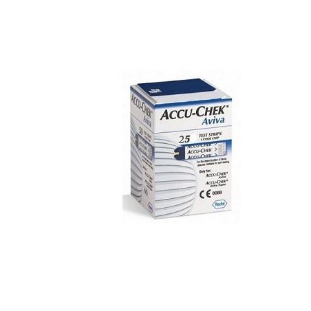 Roche Diabetes Care Italy Strisce Misurazione Glicemia Accu-chek Aviva Brk Retail 25 Pezzi