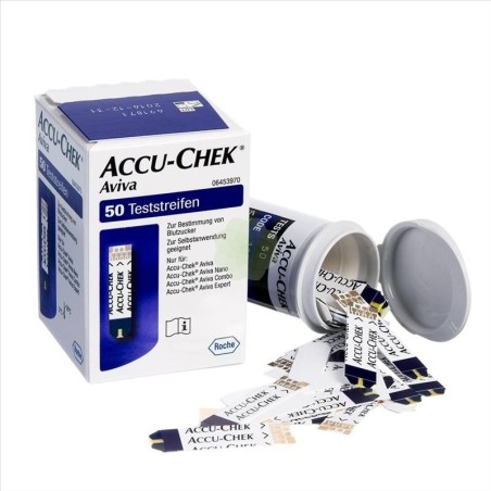 Roche Diabetes Care Italy Strisce Misurazione Glicemia Accu-chek Aviva Brk Retail 50 Pezzi