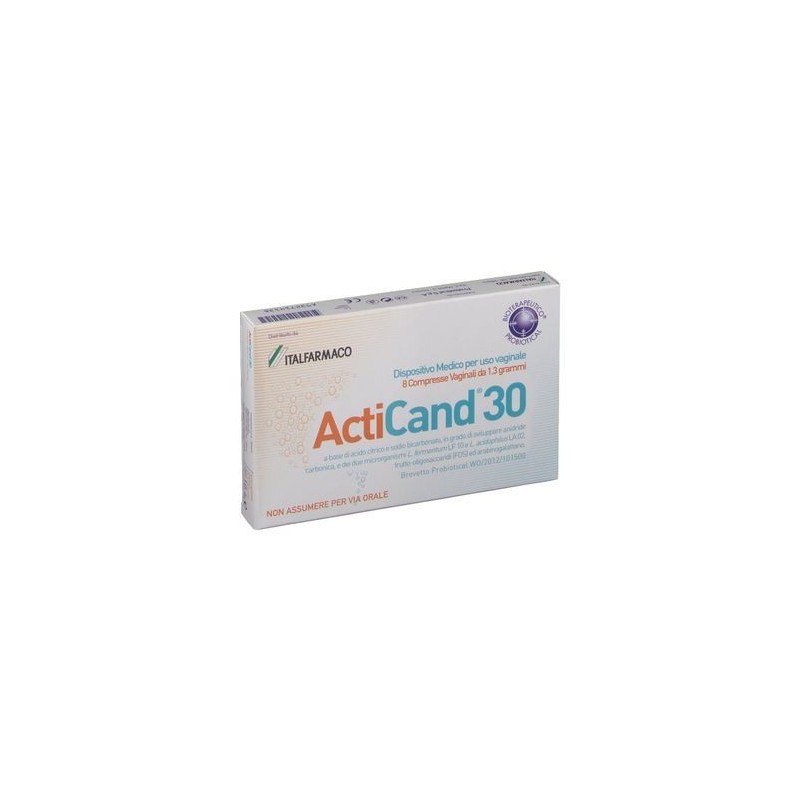 Italfarmaco Acticand 30 8 Compresse Vaginali