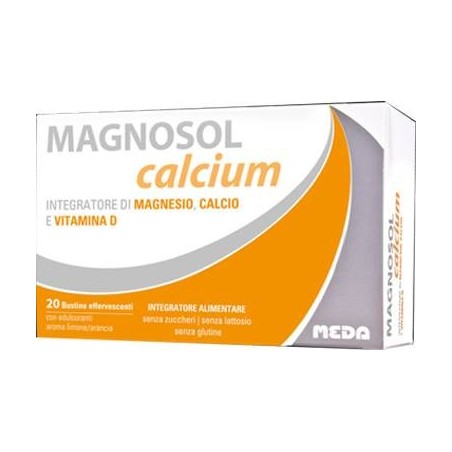 Meda Pharma Magnosol Calcium Polvere Effervescente 20 Bustine