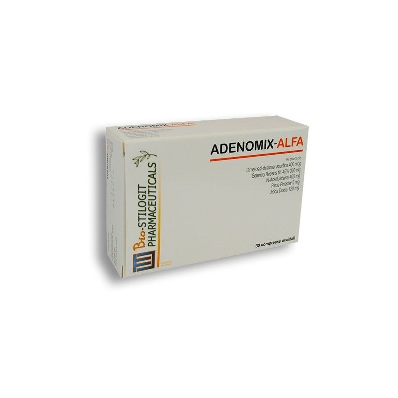 Bio Stilogit Pharmaceutic. Adenomix Alfa 30 Compresse